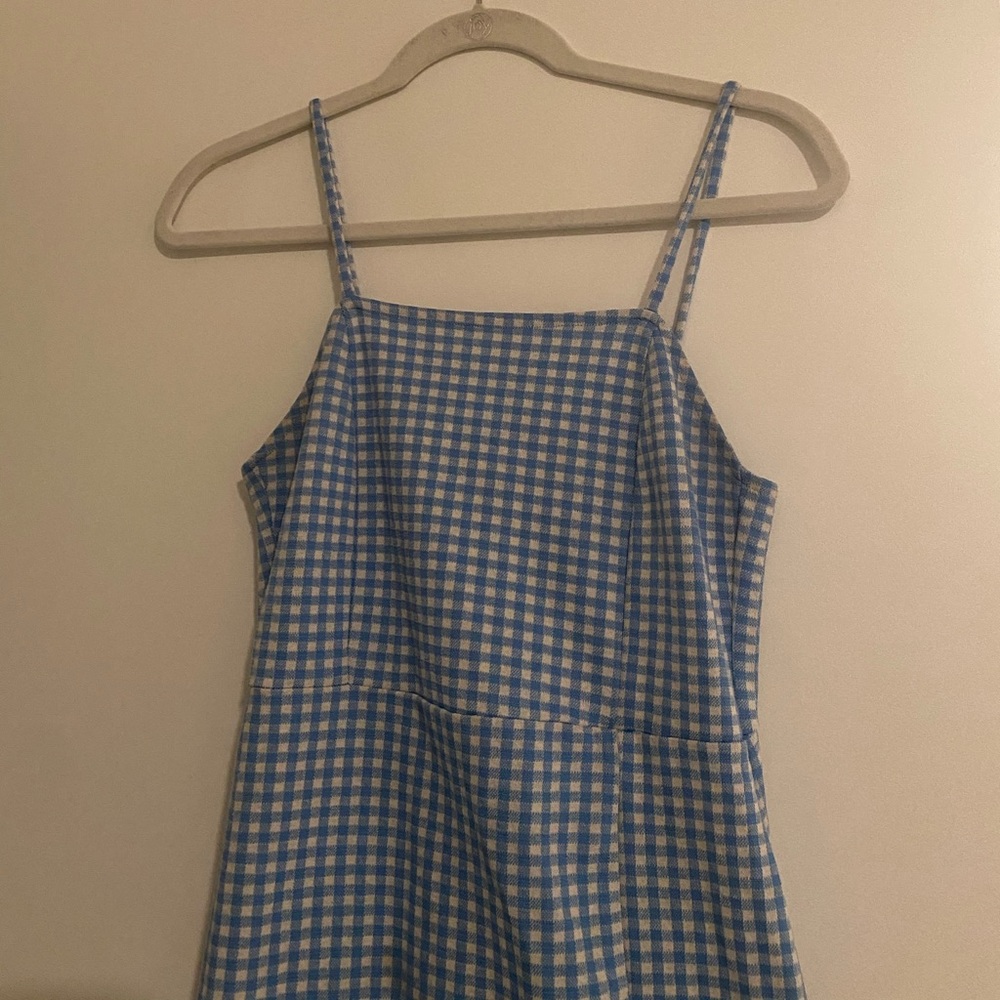 Zara blue checker dress!